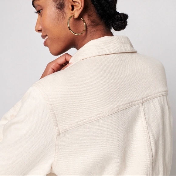 Faherty Overland Twill Jumpsuit Natural Off White Cream Size XS - Picture 5 of 11